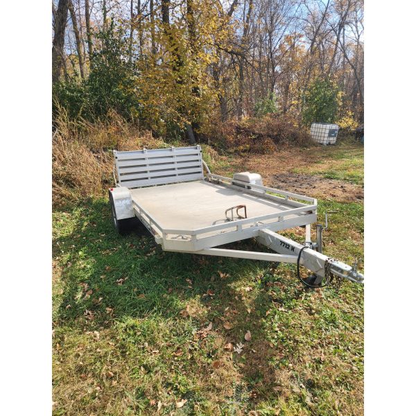 Utility Trailer with added Motorcycle Front Tire Mount (2” ball)